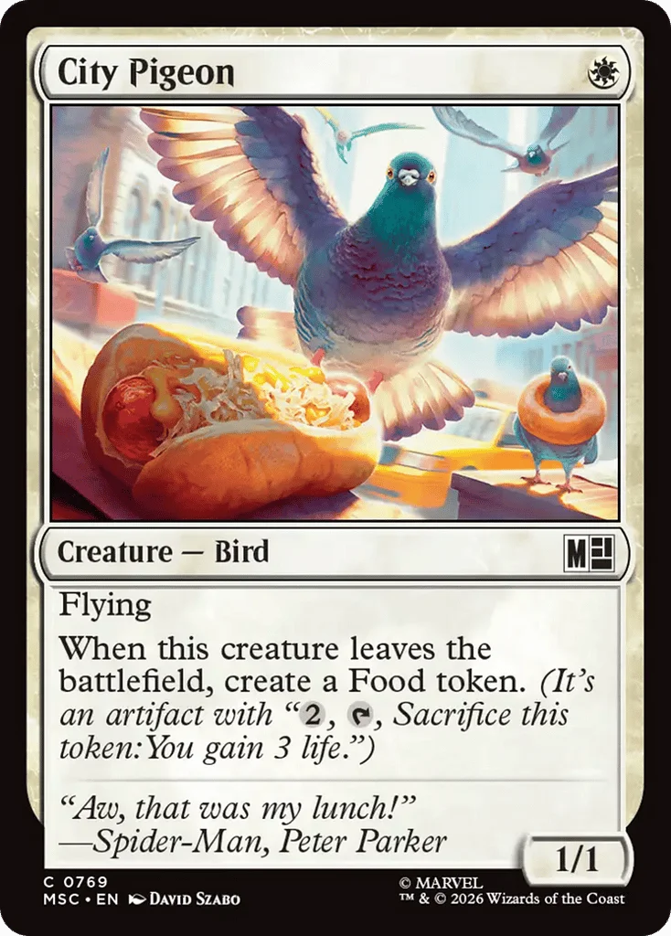 City Pigeon · Marvel Super Heroes Commander