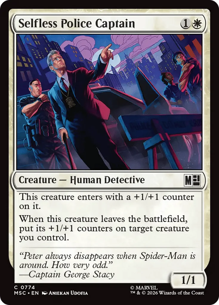 Selfless Police Captain · Marvel Super Heroes Commander