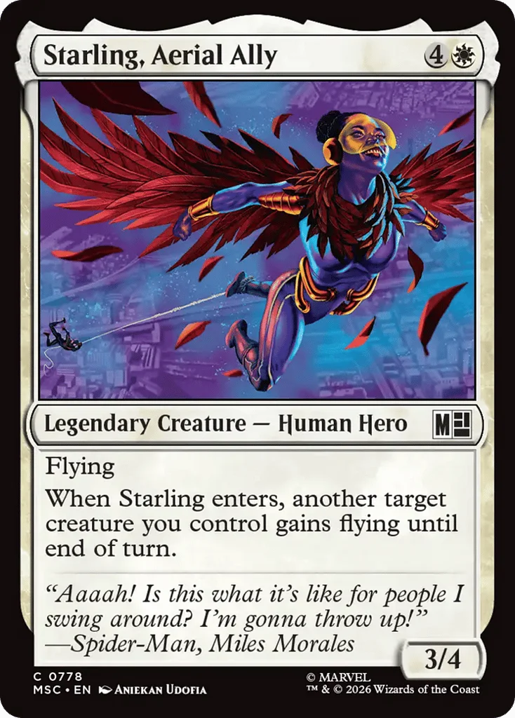 Starling, Aerial Ally · Marvel Super Heroes Commander