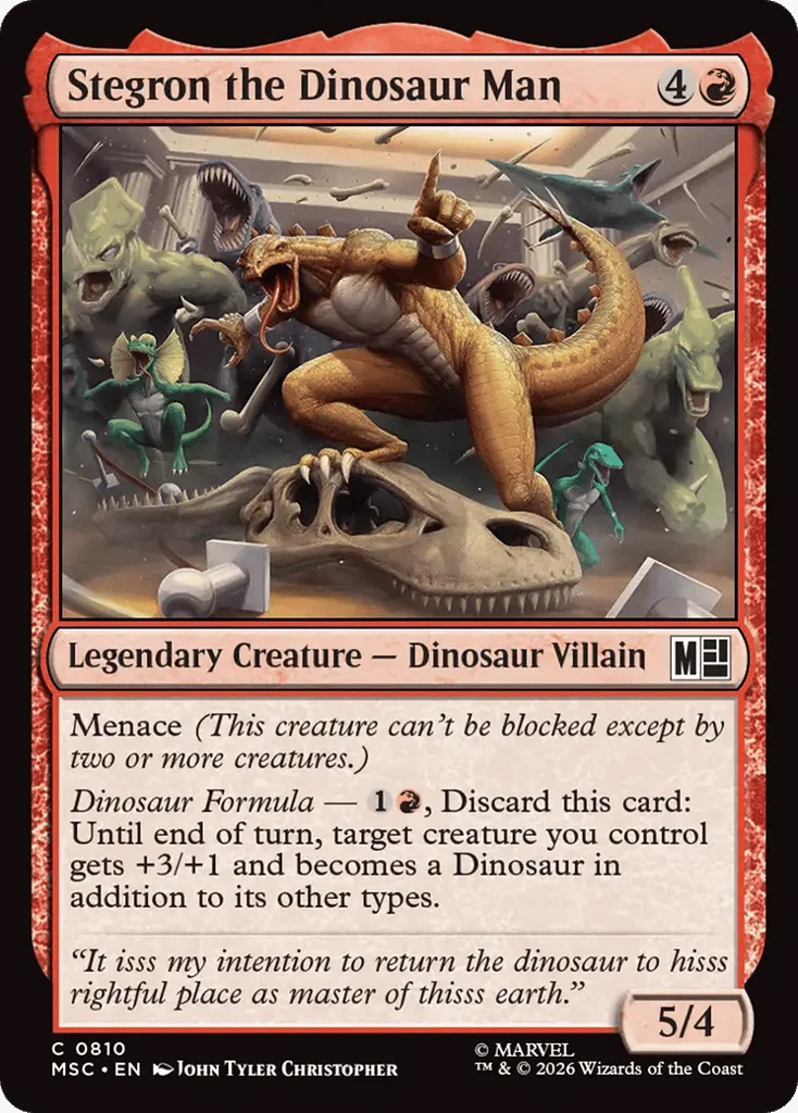 Stegron the Dinosaur Man · Marvel Super Heroes Commander