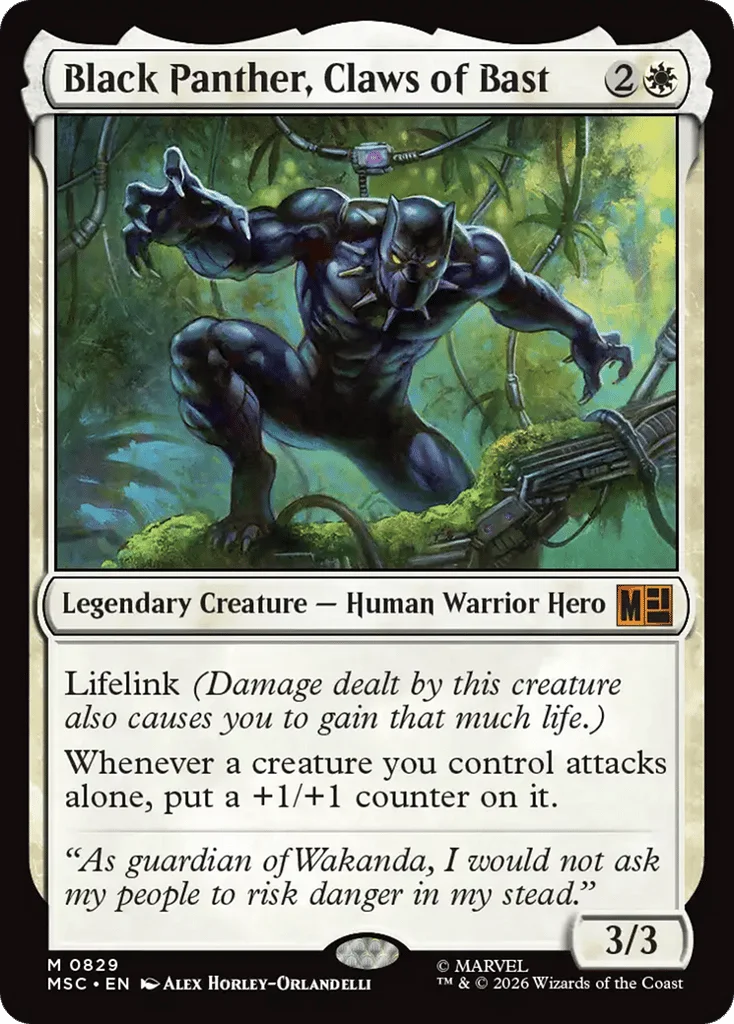 Black Panther, Claws of Bast · Marvel Super Heroes Commander