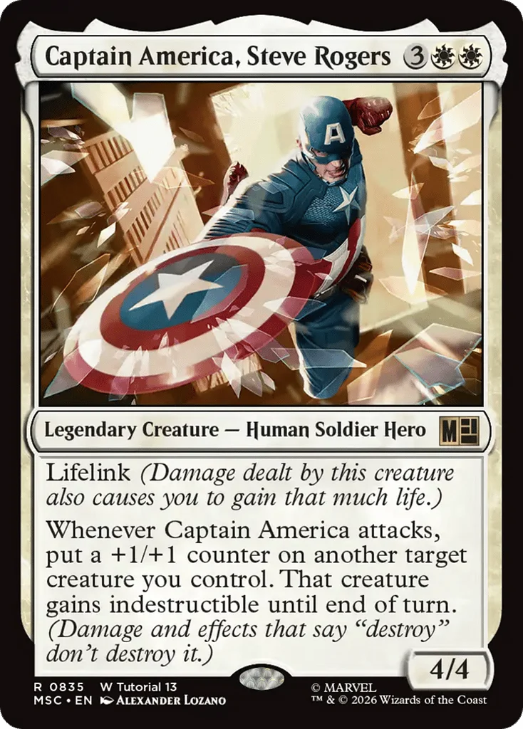 Captain America, Steve Rogers · Marvel Super Heroes Commander