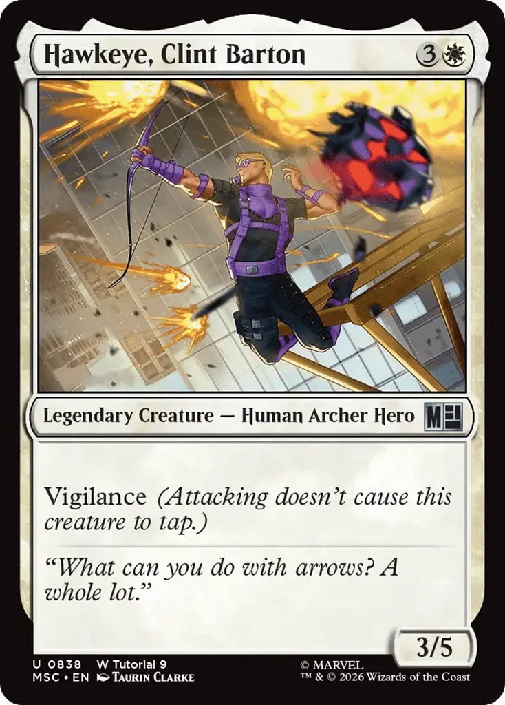 Hawkeye, Clint Barton · Marvel Super Heroes Commander