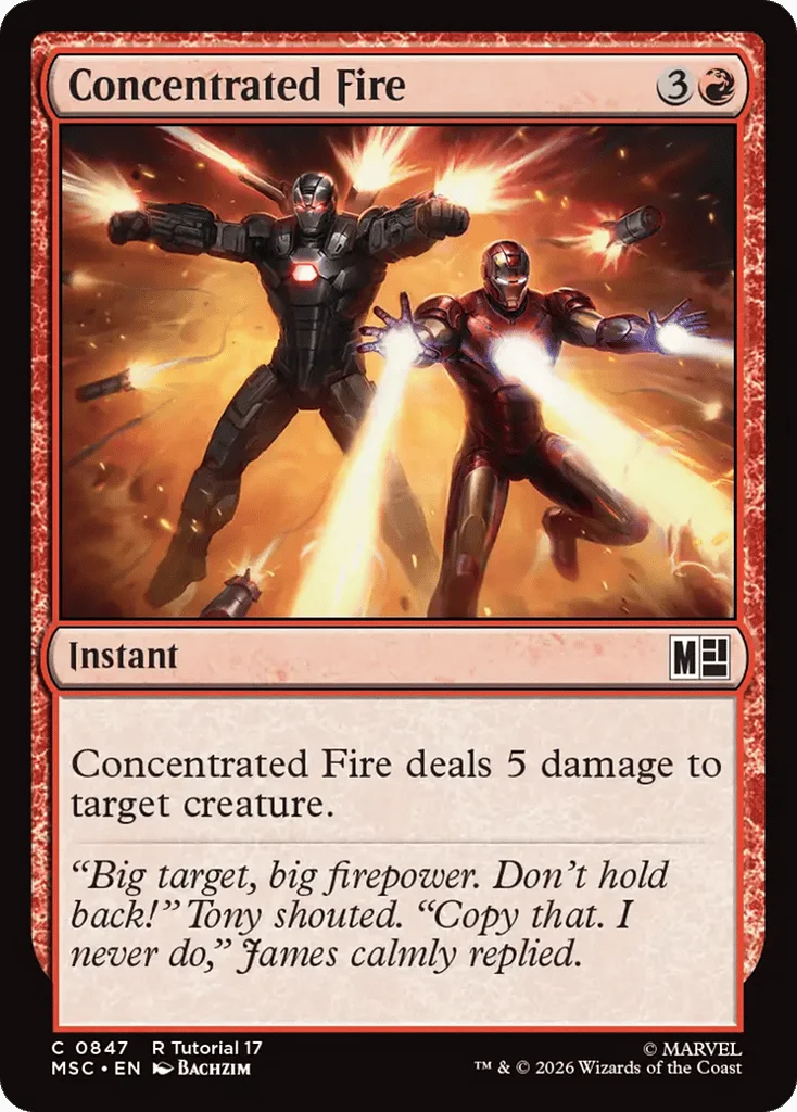 Concentrated Fire · Marvel Super Heroes Commander