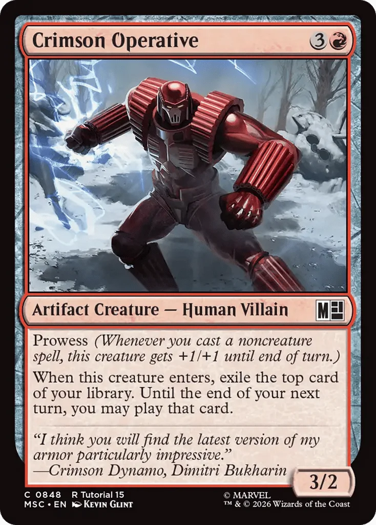 Crimson Operative · Marvel Super Heroes Commander