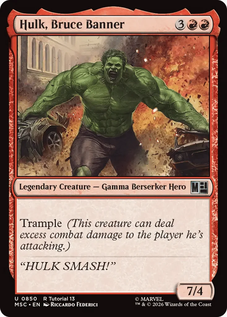 Hulk, Bruce Banner · Marvel Super Heroes Commander