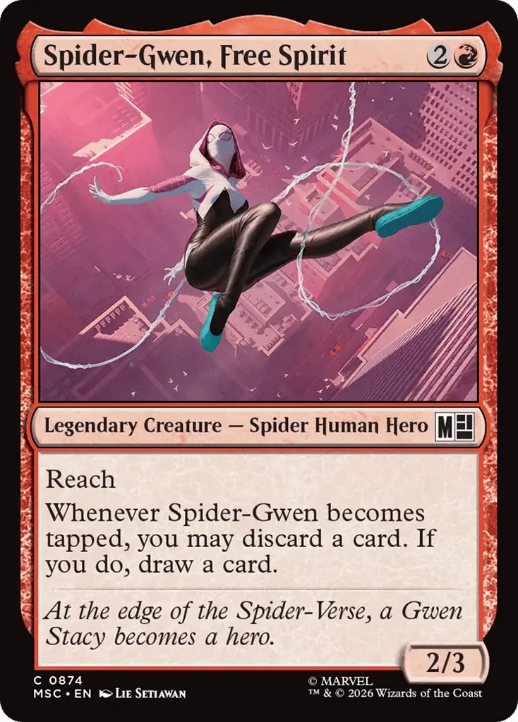 Spider-Gwen, Free Spirit · Marvel Super Heroes Commander