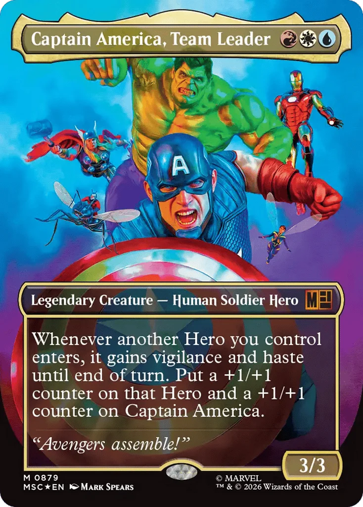 Captain America, Team Leader · Marvel Super Heroes Commander