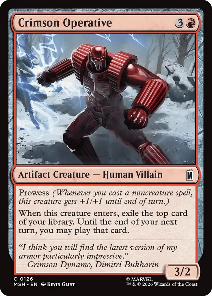 Crimson Operative · Marvel Super Heroes