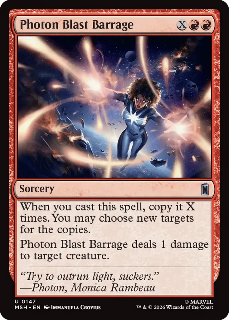 Photon Blast Barrage · Marvel Super Heroes