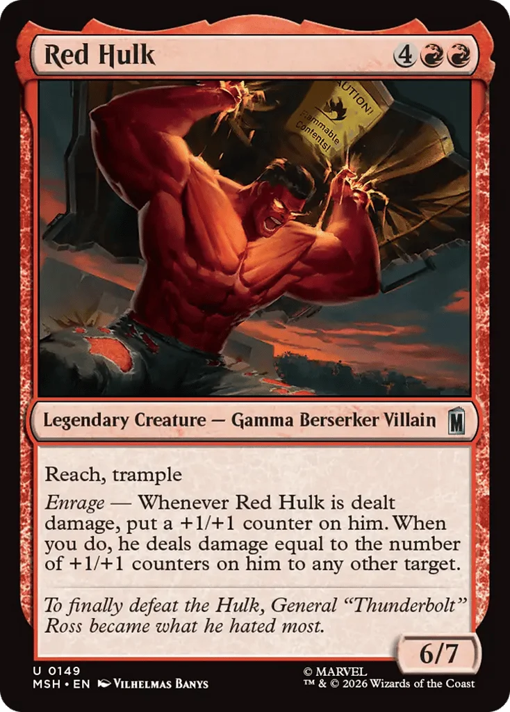 Red Hulk · Marvel Super Heroes
