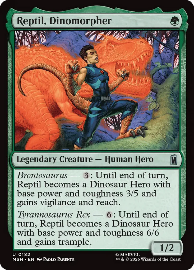 Reptil, Dinomorpher · Marvel Super Heroes
