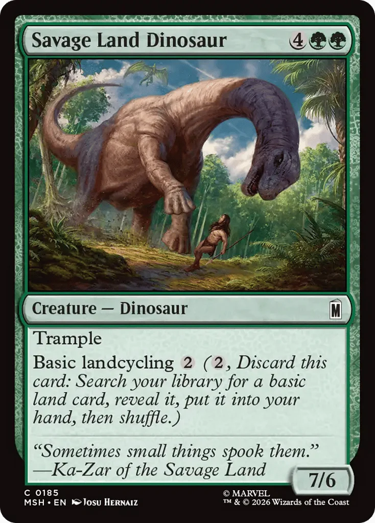 Savage Land Dinosaur · Marvel Super Heroes