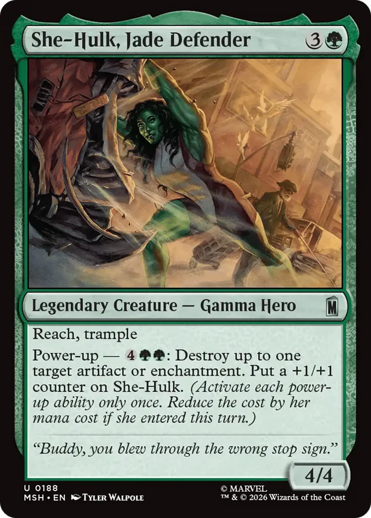 She-Hulk, Jade Defender · Marvel Super Heroes