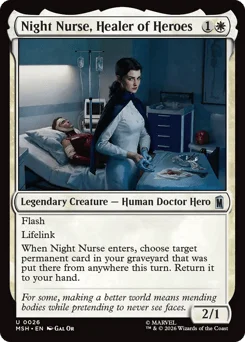 Night Nurse, Healer of Heroes