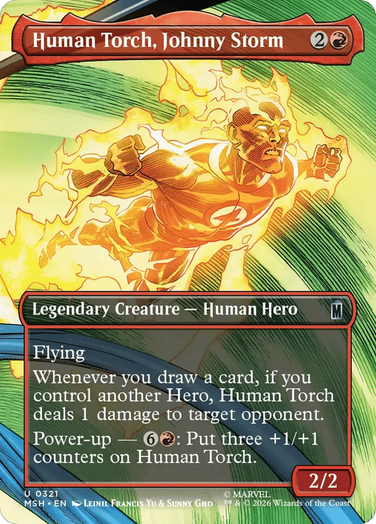 Human Torch, Johnny Storm · Marvel Super Heroes