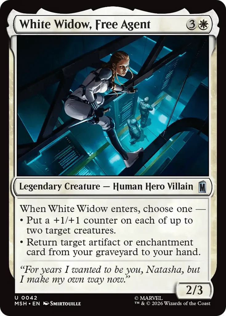 White Widow, Free Agent · Marvel Super Heroes