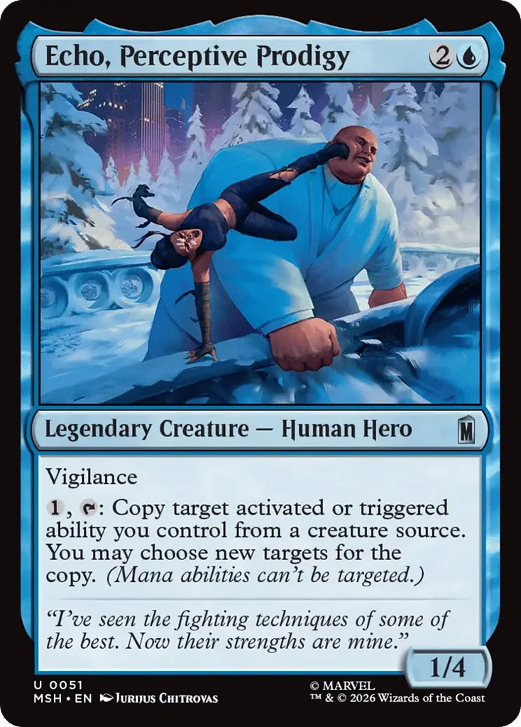 Echo, Perceptive Prodigy · Marvel Super Heroes