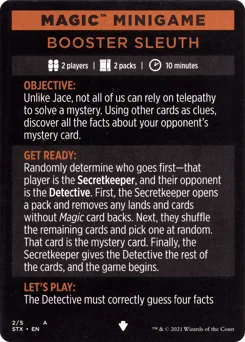 Booster Sleuth // Booster Sleuth (cont'd)