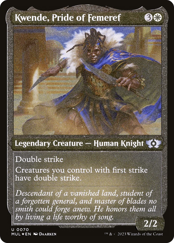 Kwende, Pride of Femeref · Multiverse Legends
