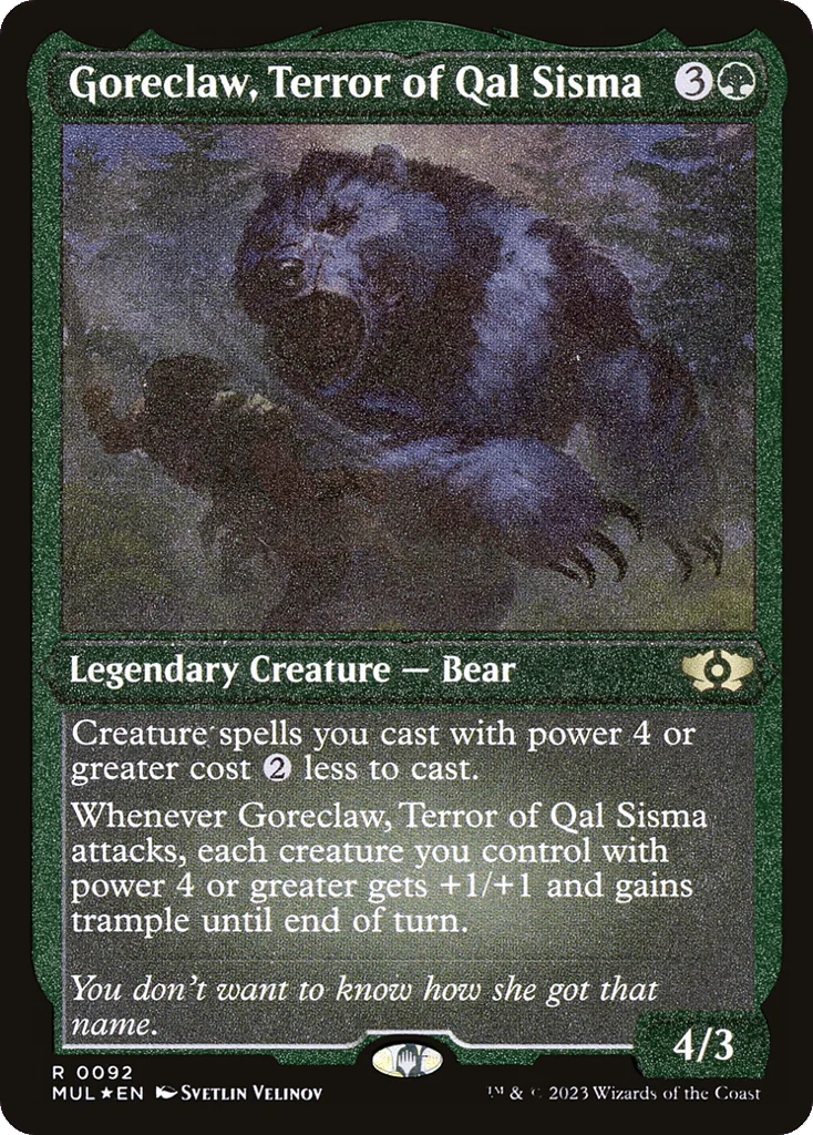 Goreclaw, Terror of Qal Sisma · Multiverse Legends