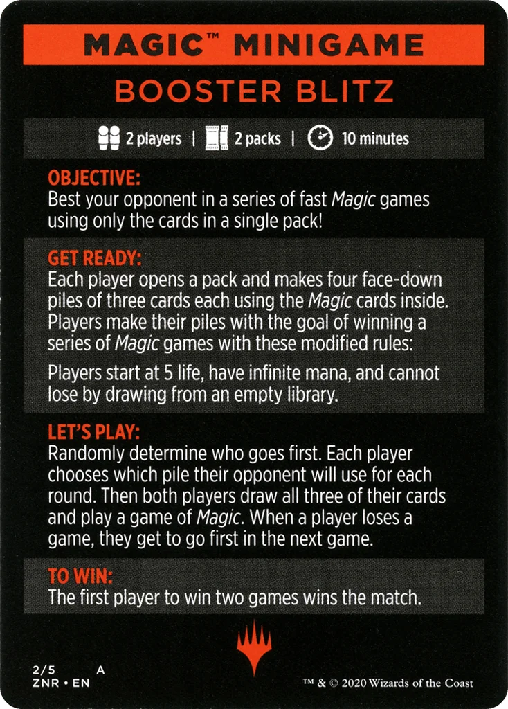 Booster Blitz · Zendikar Rising Minigames