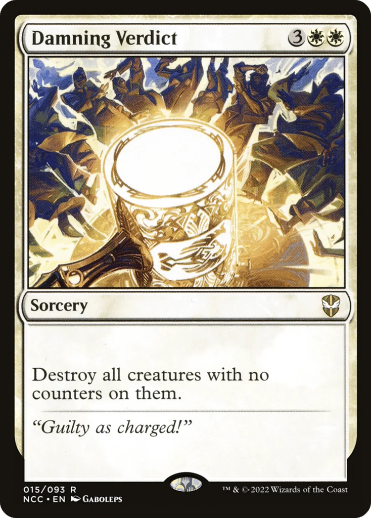 Damning Verdict · New Capenna Commander