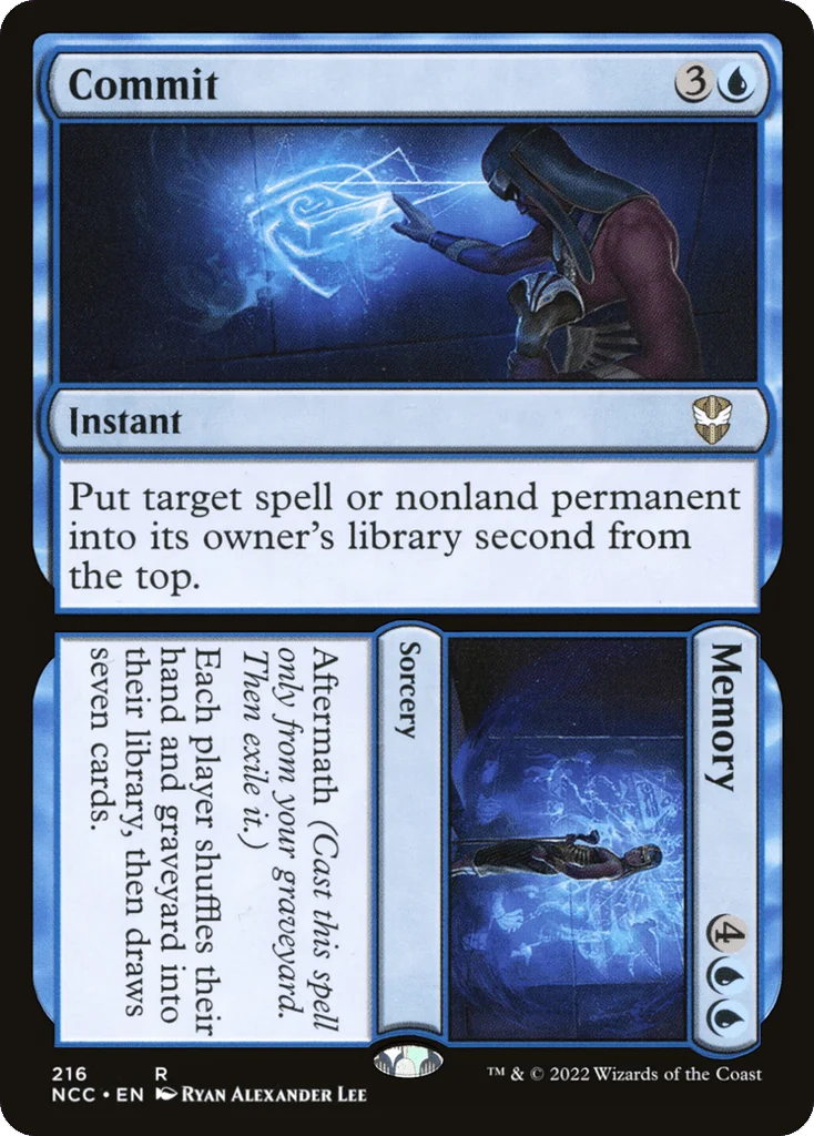 Commit // Memory · New Capenna Commander