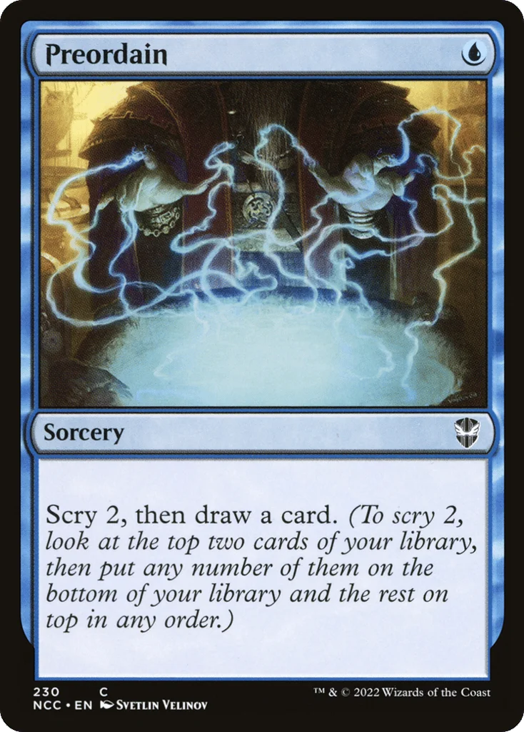 Preordain · New Capenna Commander