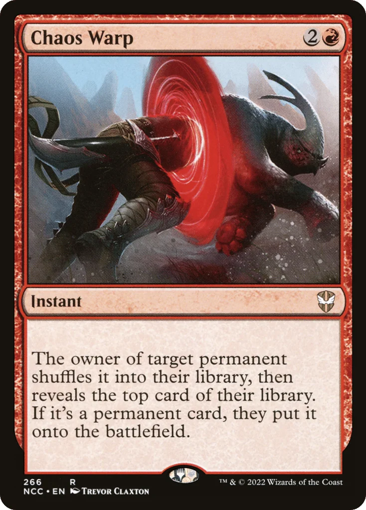 Chaos Warp · New Capenna Commander