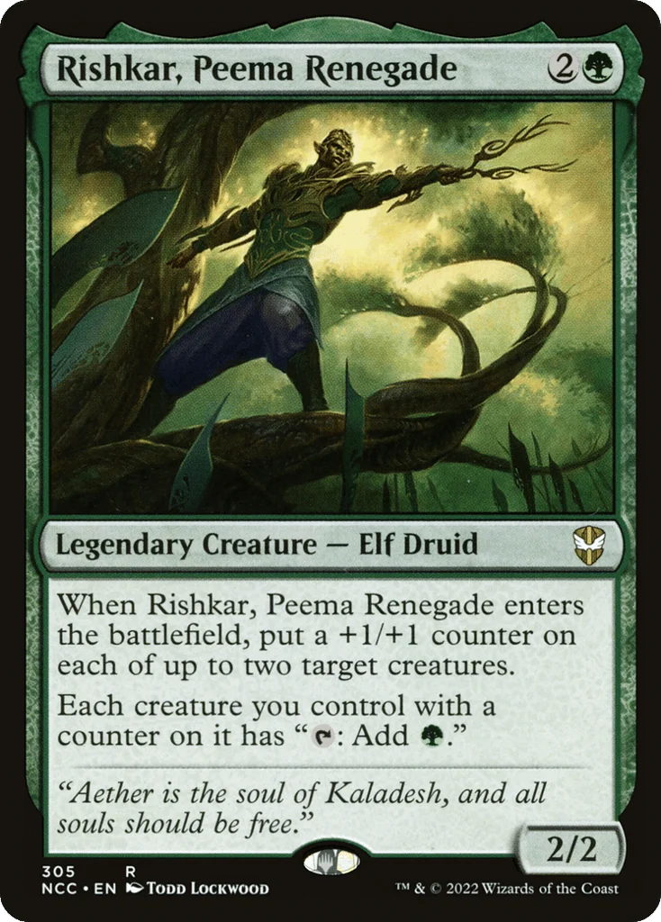 Rishkar, Peema Renegade · New Capenna Commander