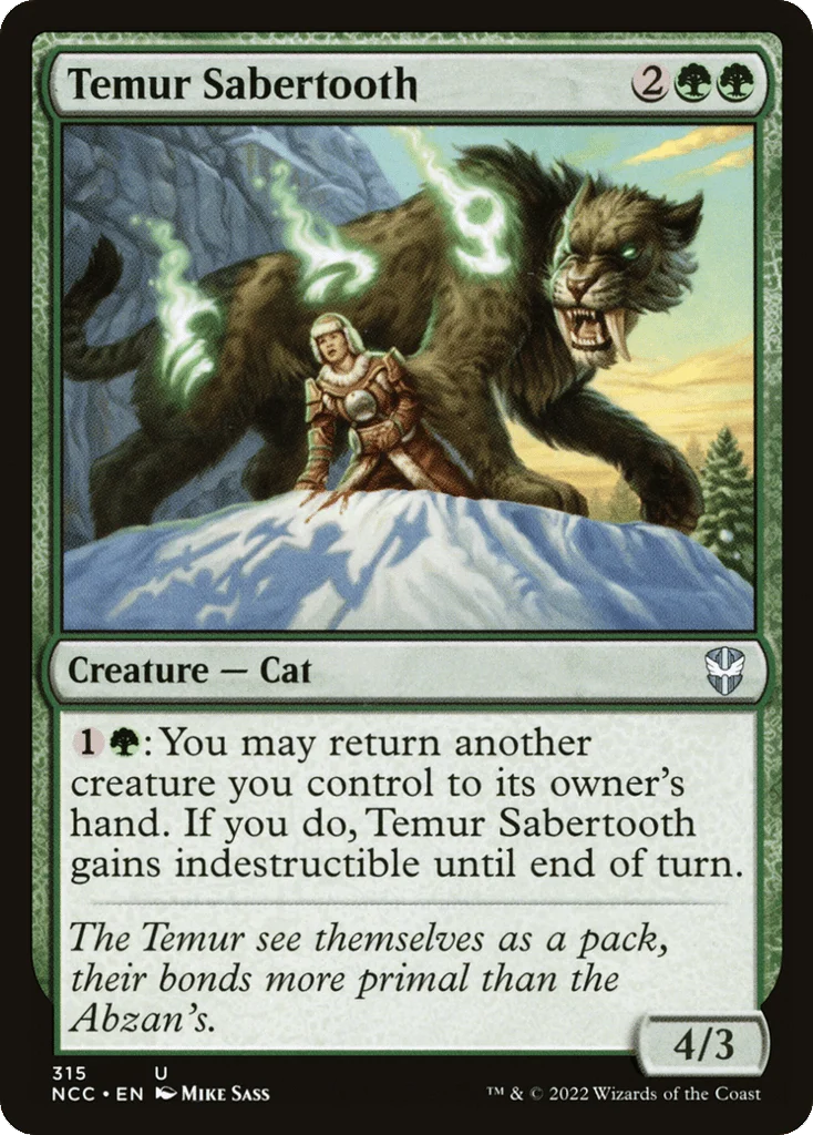 Temur Sabertooth · New Capenna Commander