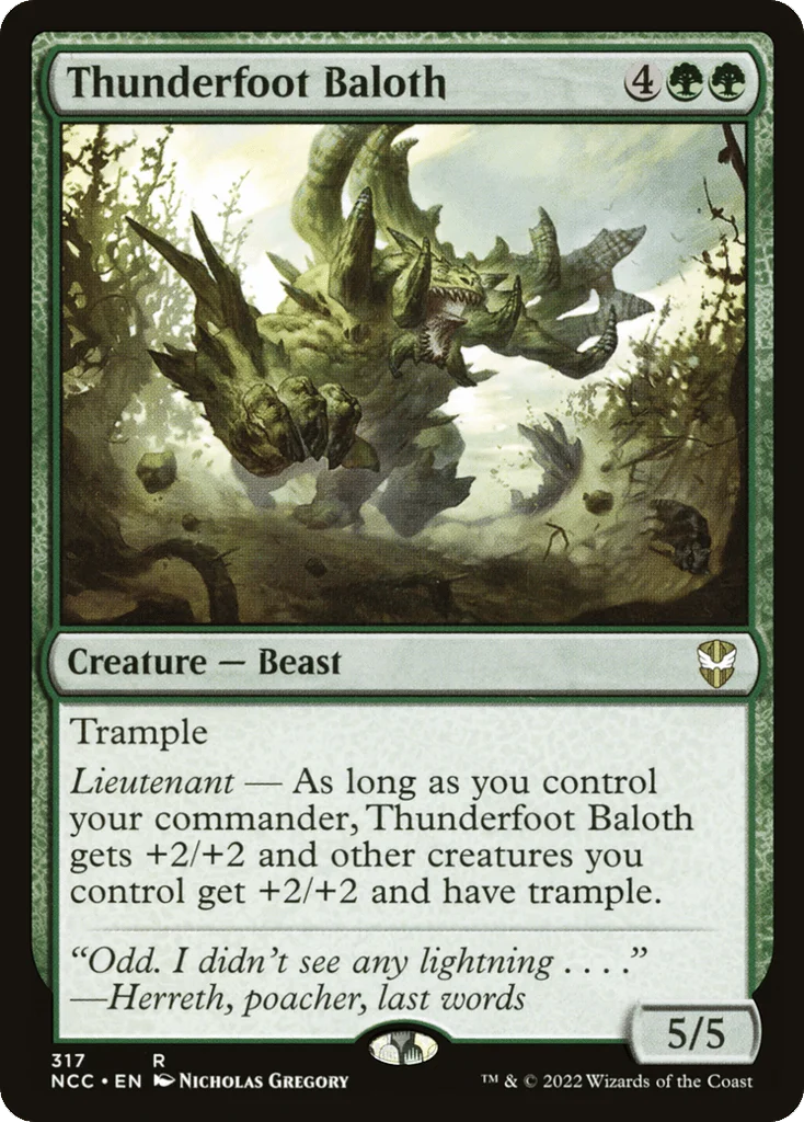 Thunderfoot Baloth · New Capenna Commander