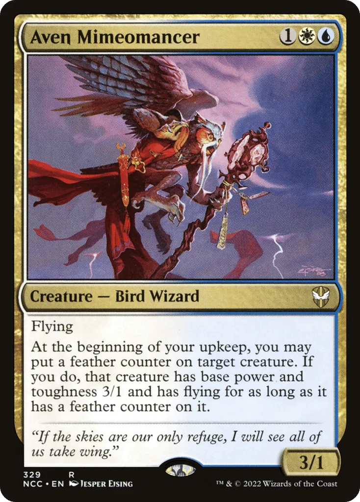 Aven Mimeomancer · New Capenna Commander