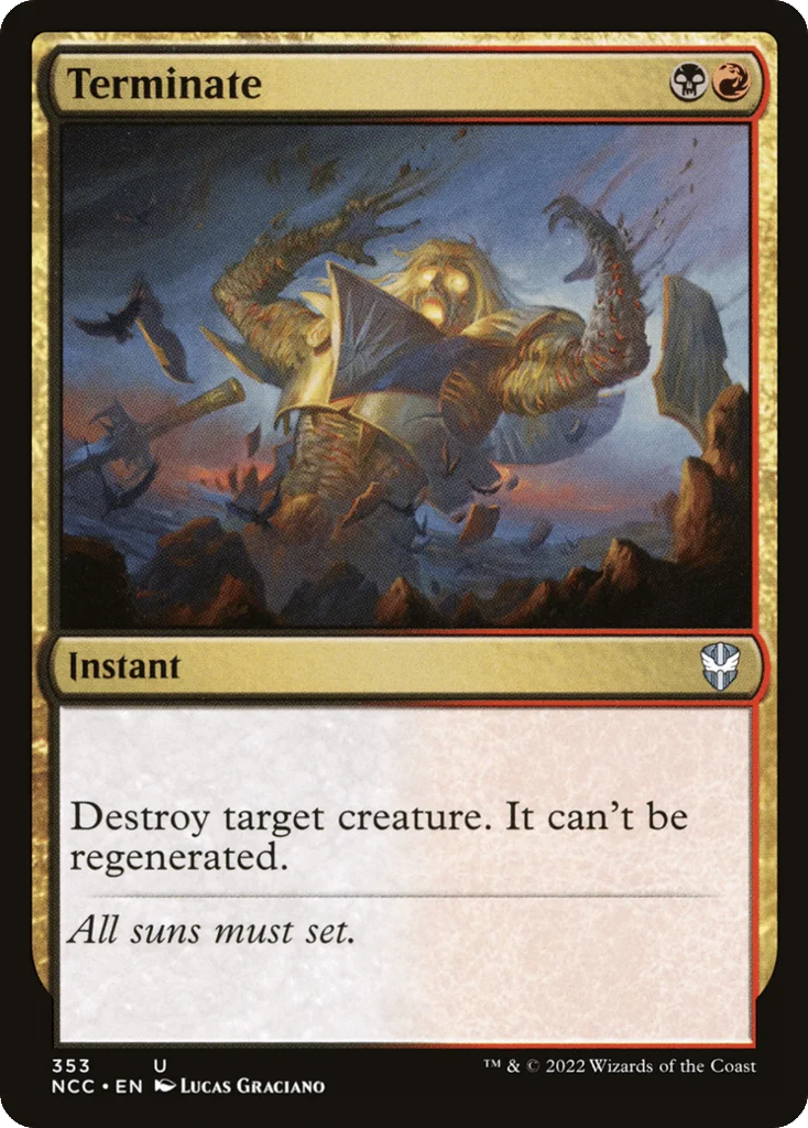 Terminate · New Capenna Commander