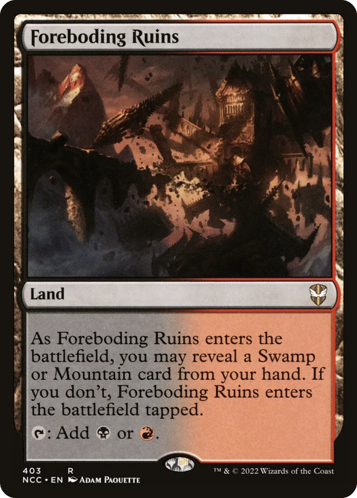 Foreboding Ruins · New Capenna Commander