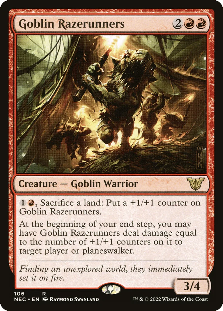 Goblin Razerunners · Neon Dynasty Commander