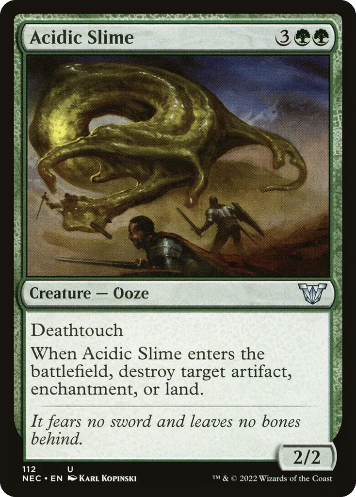 Acidic Slime · Neon Dynasty Commander