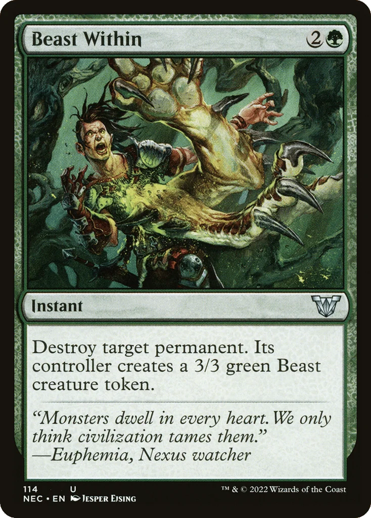 Beast Within · Neon Dynasty Commander