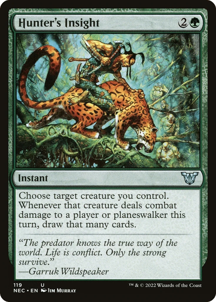 Hunter's Insight · Neon Dynasty Commander