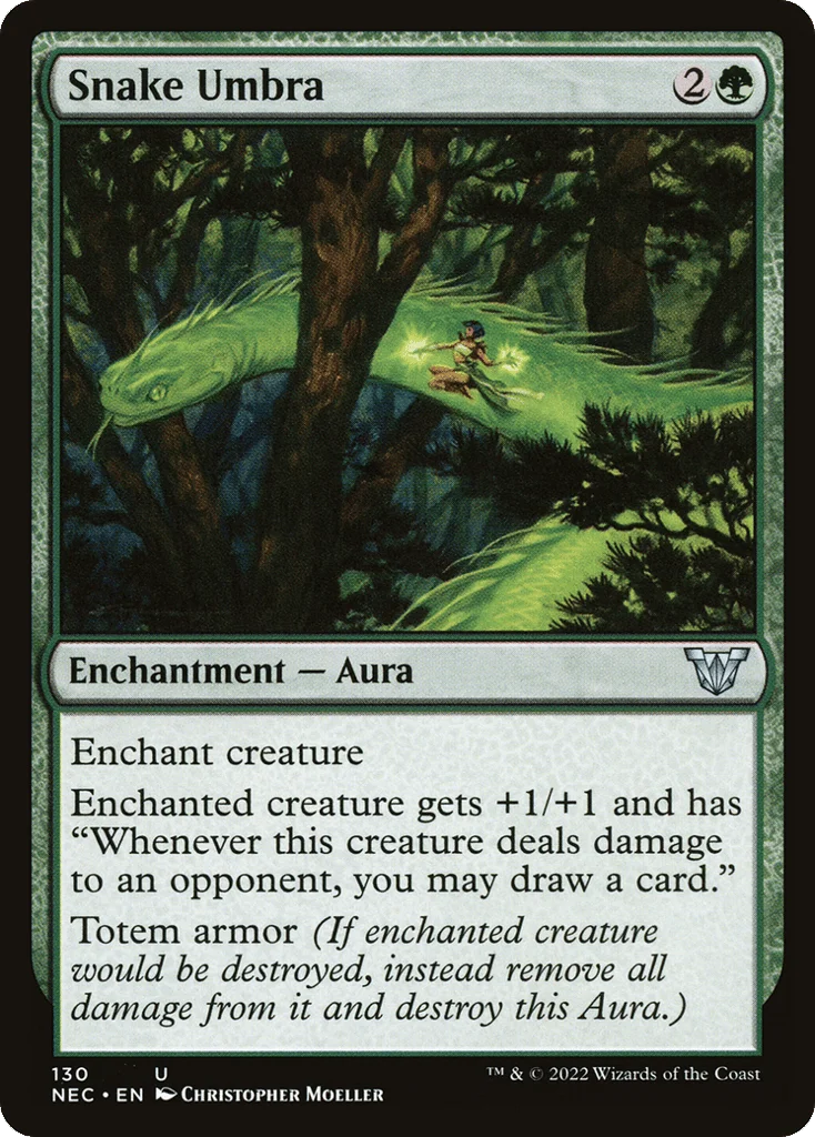Snake Umbra · Neon Dynasty Commander