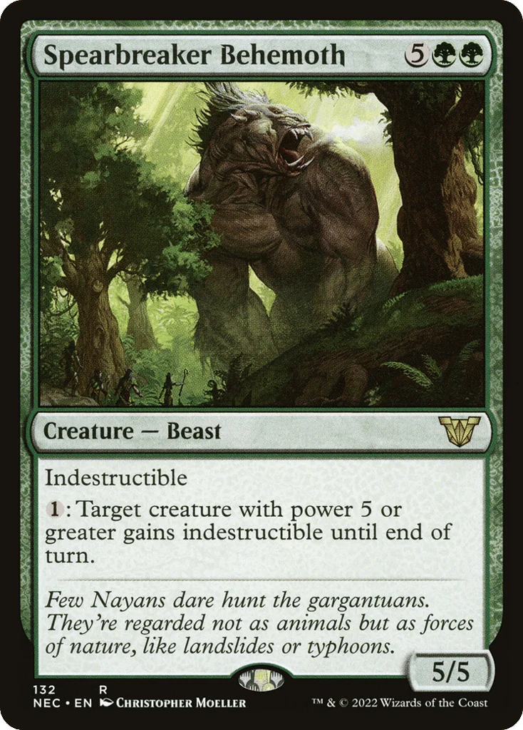 Spearbreaker Behemoth · Neon Dynasty Commander