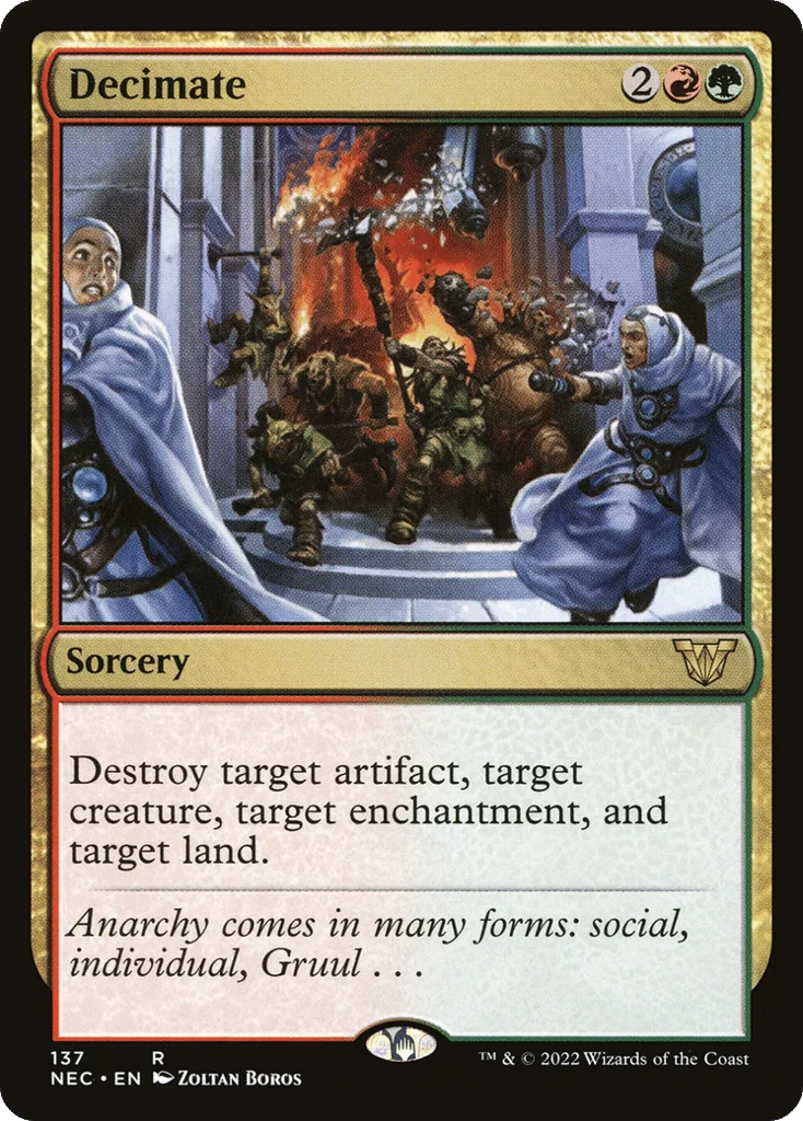 Decimate · Neon Dynasty Commander