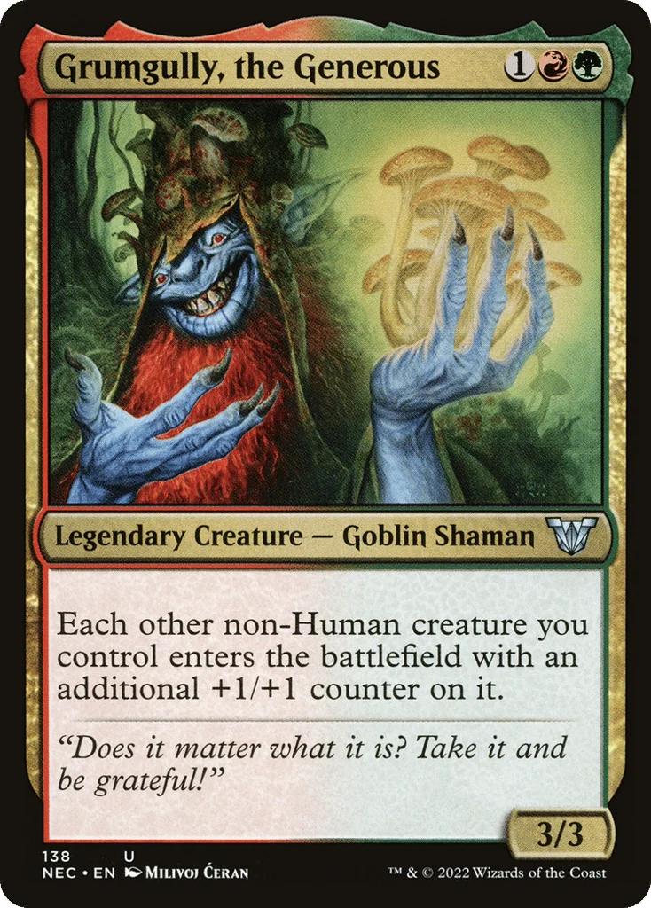 Grumgully, the Generous · Neon Dynasty Commander