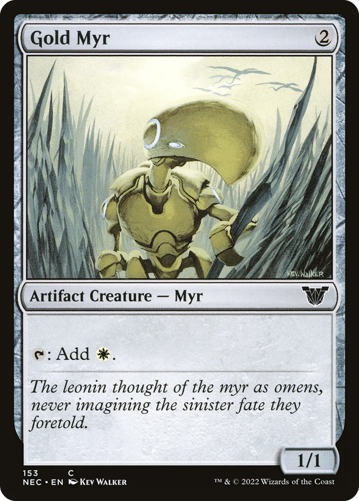 Gold Myr · Neon Dynasty Commander