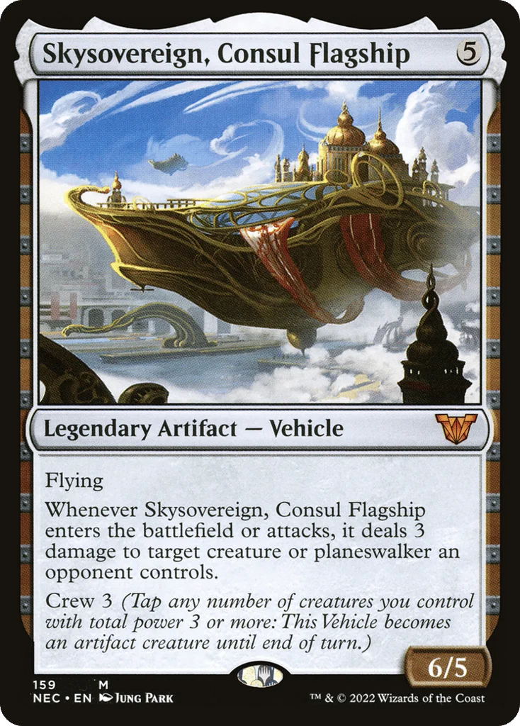 Skysovereign, Consul Flagship · Neon Dynasty Commander