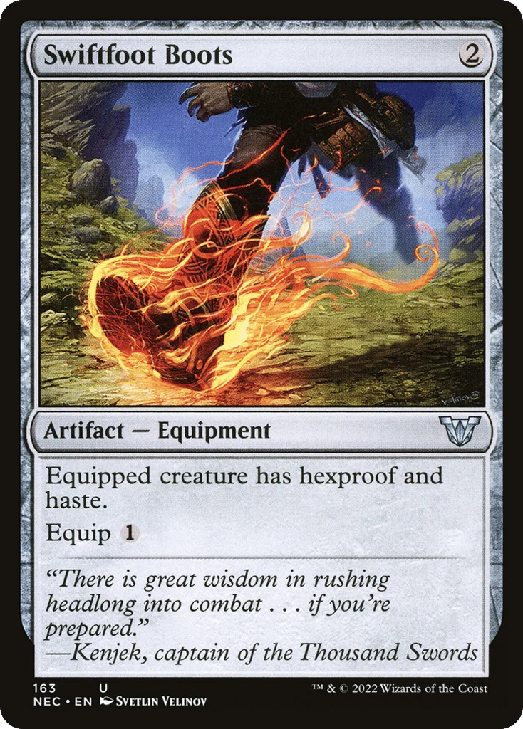 Swiftfoot Boots · Neon Dynasty Commander