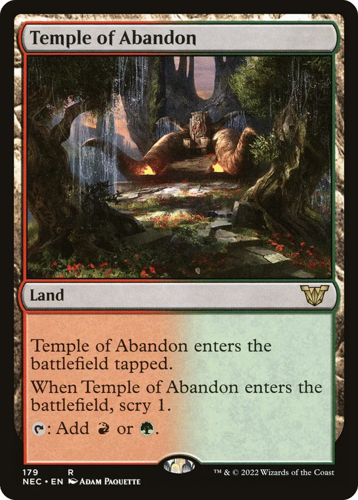 Temple of Abandon · Neon Dynasty Commander