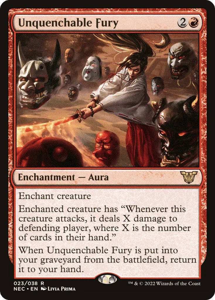 Unquenchable Fury · Neon Dynasty Commander