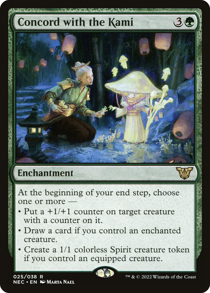 Concord with the Kami · Neon Dynasty Commander